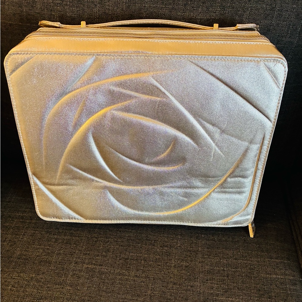 Lancôme Gold Train Case/Cosmetic Bag